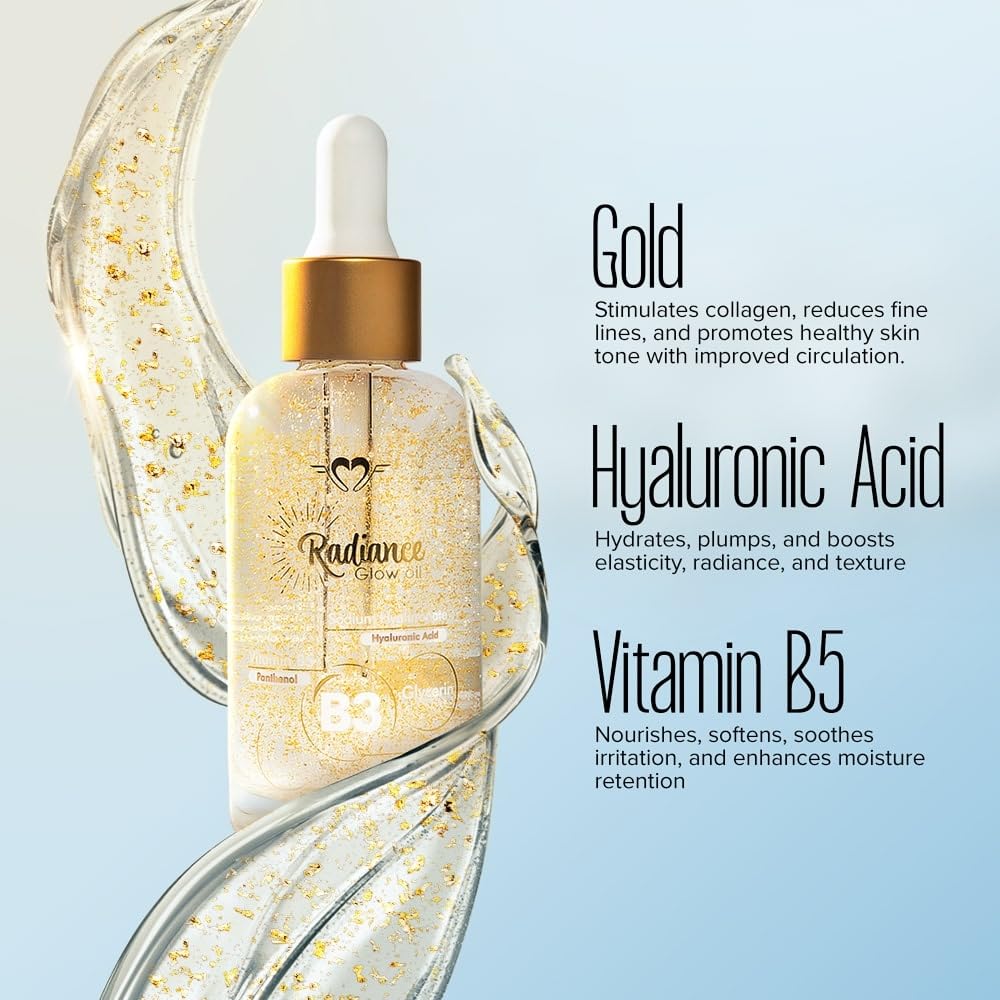 Daily Life Forever52 Radiance Glow Oil – Advanced Repair Serum Infused With Niacinamide, Hyaluronic Acid & Vitamin B5 To Deeply Hydrate, Nourish & Enhance Radiance (45ml)