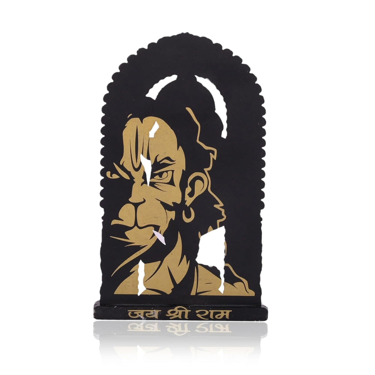 Metal Small Ram Lalla Idol Murti Ayodhya for Car Dashboard Home Decor,Home Temple Mandir Pooja, Gift, Car Dashboard (Black Height - 2.7 Inch)