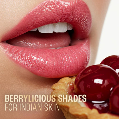 Lakme Lip Love Care Stick Cherry, with 10% Vitamin E Complex, nourished with Shea & Cocoa Butter and enriched with Almond & Jojoba Oil for 24hr moisturization in just 1 swipe, with SPF 15, 4.5g