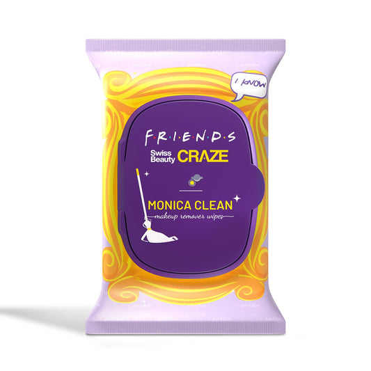 Swiss Beauty Craze Monica Clean Makeup Remover Wipes | Clean & Fresh | Zero Makeup Residue | Soft & Hydrating | 30 Pieces | Easy To Use