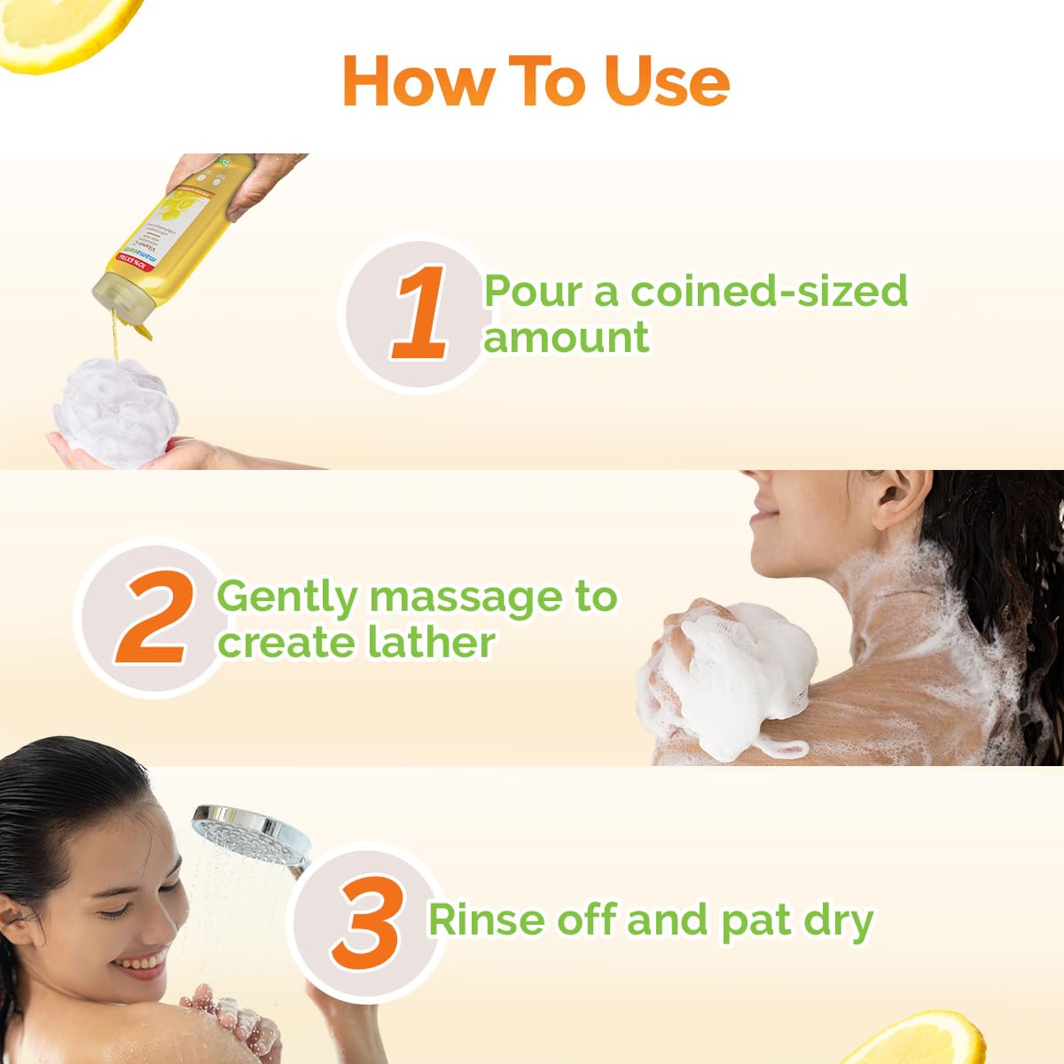 Mamaearth Vitamin C Moisturizing Body Wash with Vitamin C & Refreshing Lemon Scent for Skin Illumination- 275ml|Deeply Cleanses|Intensely Moisturizes|Long-Lasting Fragrance|Radiant Glow|All Skin Types