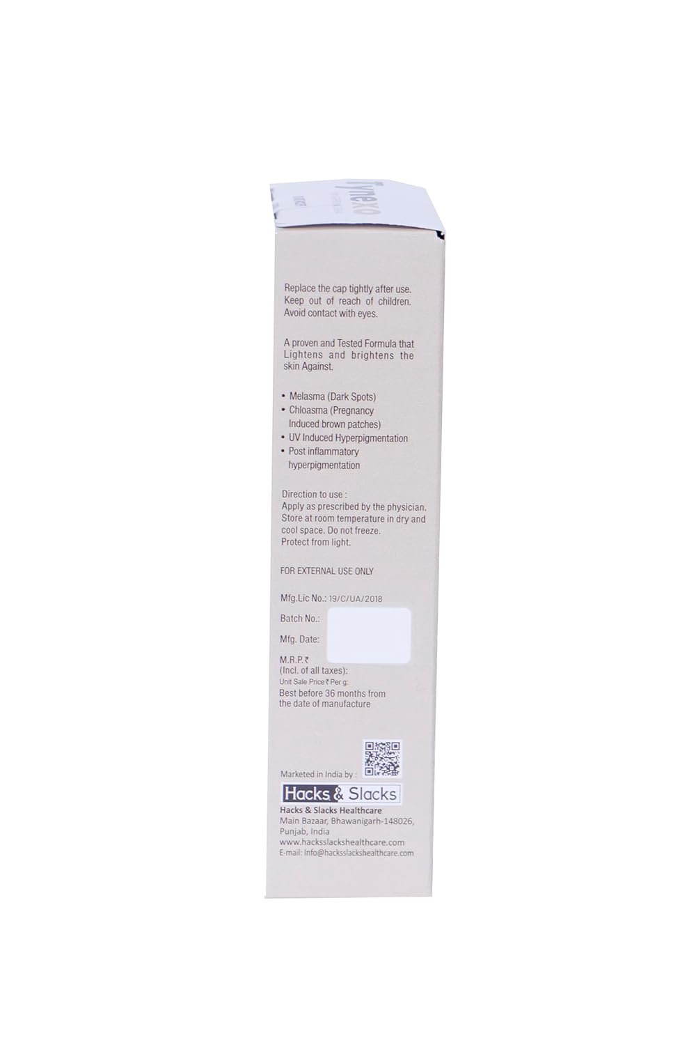 Tynexo Skin Lightening Cream for Glowing Skin and Even Tone, 20g