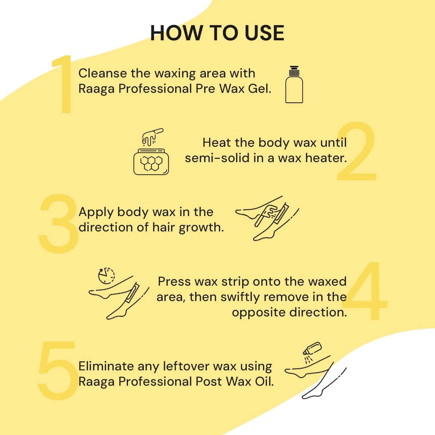 Raaga Professional Liposoluble Metallic Wax, Gold, 800 ml