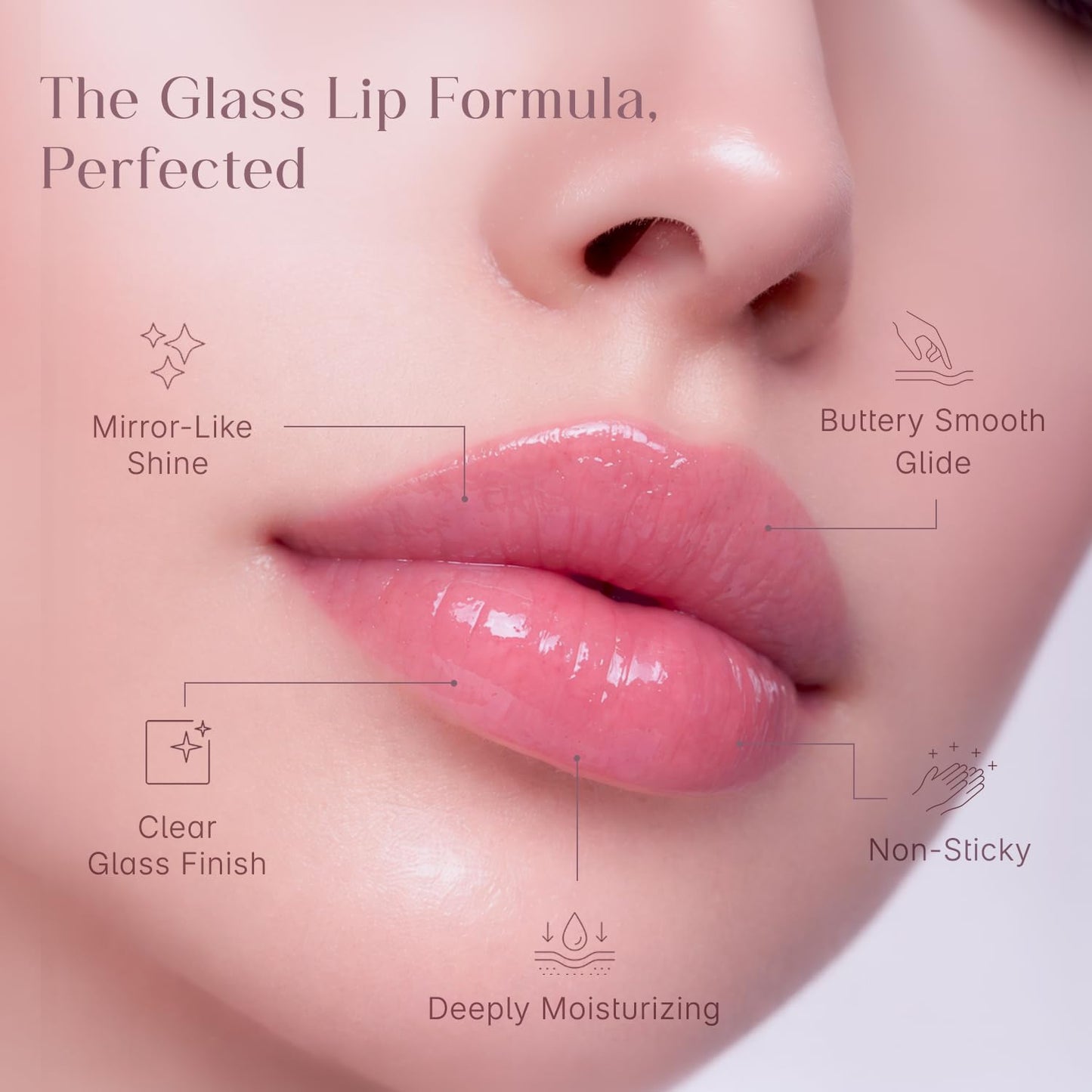 Seoulskin Glass Glow Lip Gloss for Women | Hydrating & High Shine | Glossy Finish | Glass Shine | Lightweight & Non-Sticky Formula | Transparent | with Vitamin E & Shea Butter | Clear Lip Gloss | 4.2 ml
