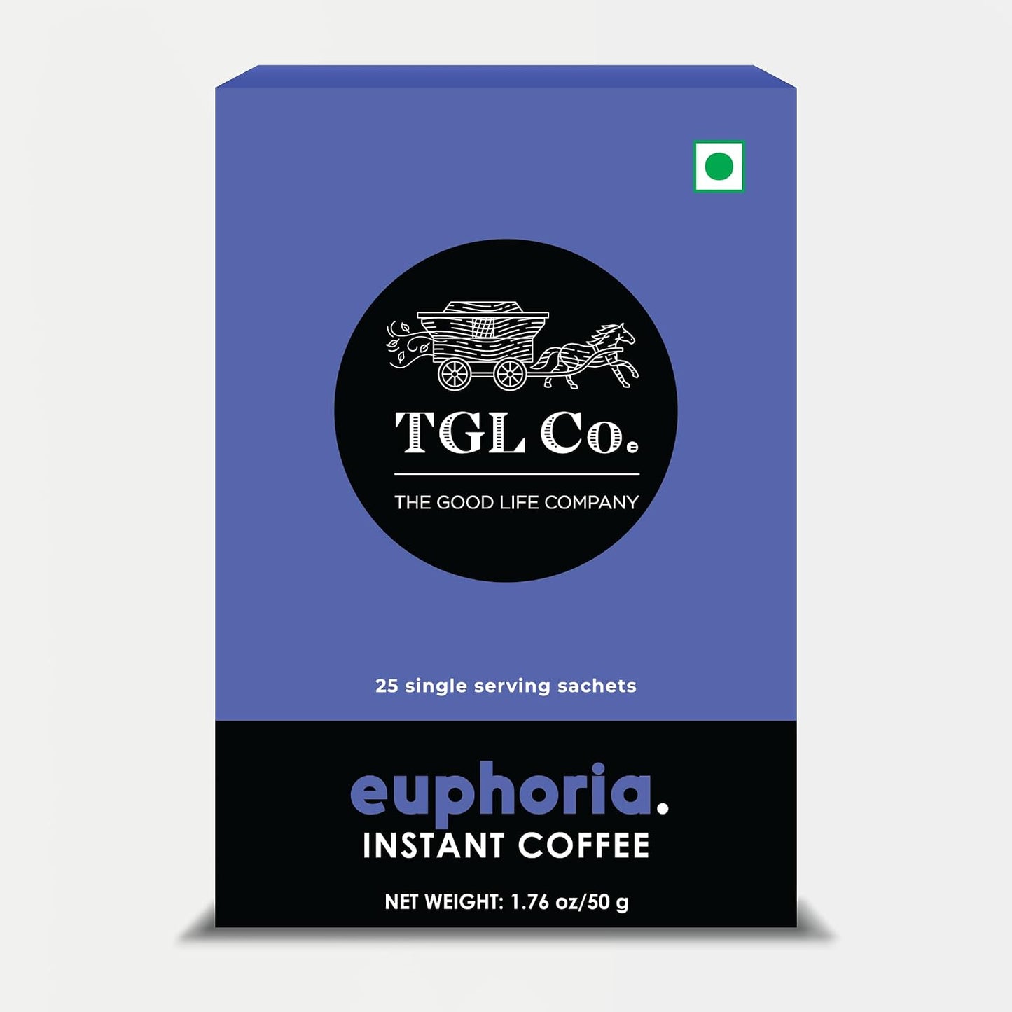 TGL Co. Euphoria Premium Instant Filter Coffee Sachet (25 Sachets) Crafted from Premium Arabica and Robusta Beans | Travel Pack