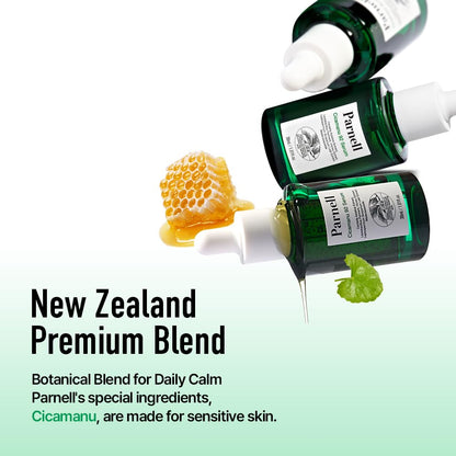 Parnell Cicamanu 92 Serum (30ml) Soothing Night Serum, Lightweight Overnight Skin Recovery Serum With Cicamanu Biome, Manuka Honey & Melatonin, Deeply Hydrate, Soothes Skin, Strengthen Barrier, Korean Skin Care