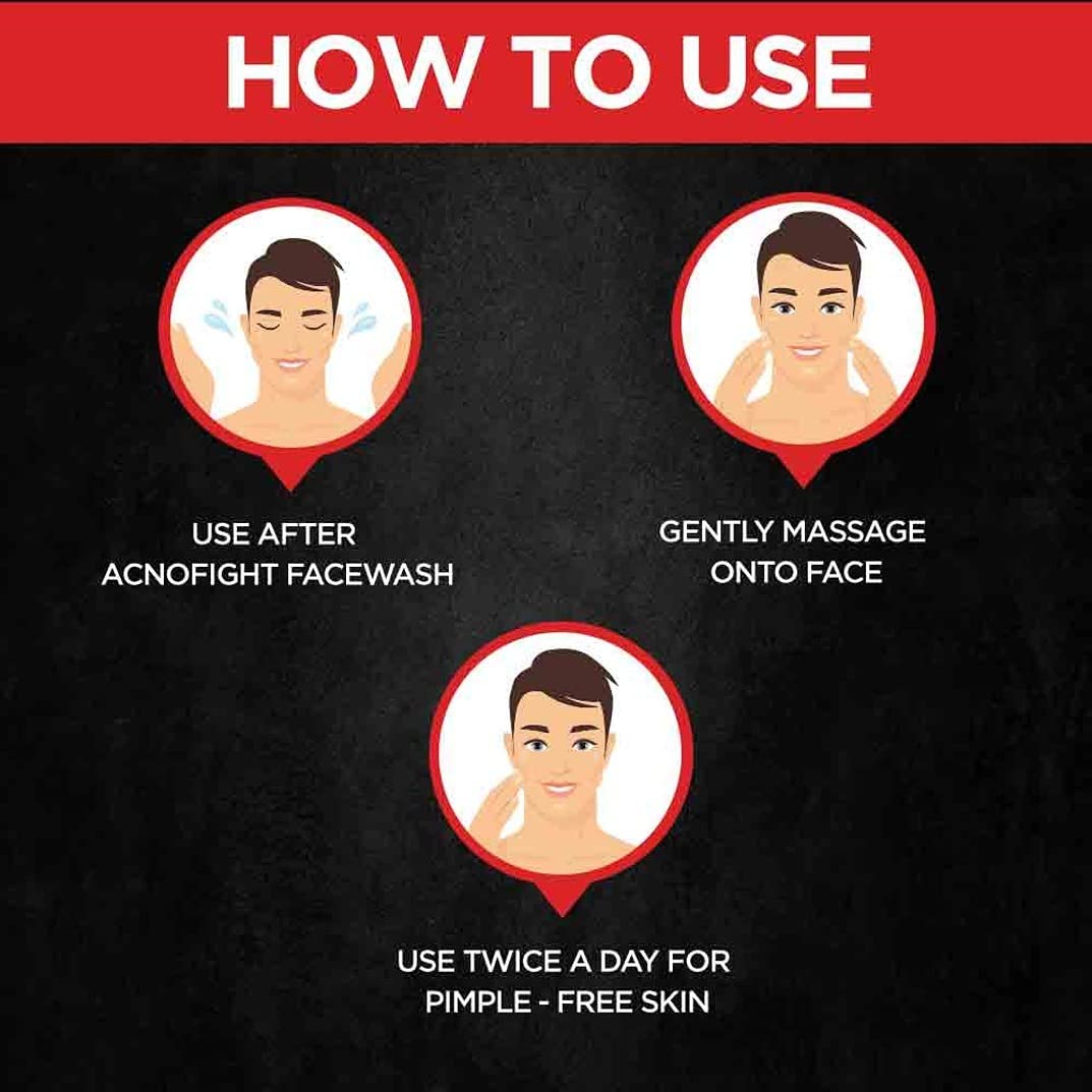 Instructions on how to use a skincare product with cartoon illustrations and text.