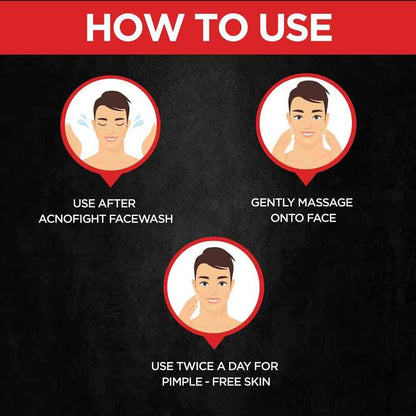 Instructions on how to use a skincare product with cartoon illustrations and text.