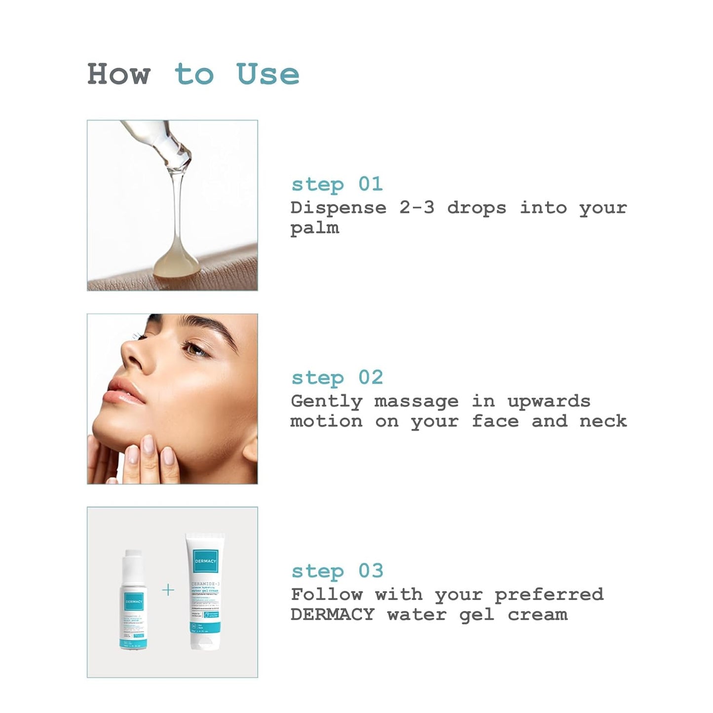 Dermacy Ceramide - 3 Barrier - Strengthening Micro Face Serum | 3 - Essential Ceramides + 2.5% Hyaluronic Acid Complex + ThermoActiv Spring Water | 30ml