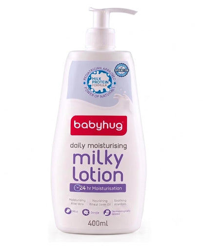 BABYHUG Daily Moisturising Milky Lotion - Enriched With Natural Oil, Aloe Vera Extract 400ML(Pack Of 1)