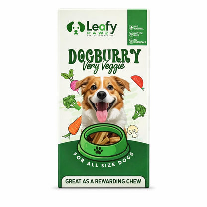 LeafyPaws Dogburry Dog Treats (35g) | Grain Free, Lactose Free, 100% Natural Reward Snack | No Added Preservatives | Healthy Training Treats for All Breeds (Very Veggie)