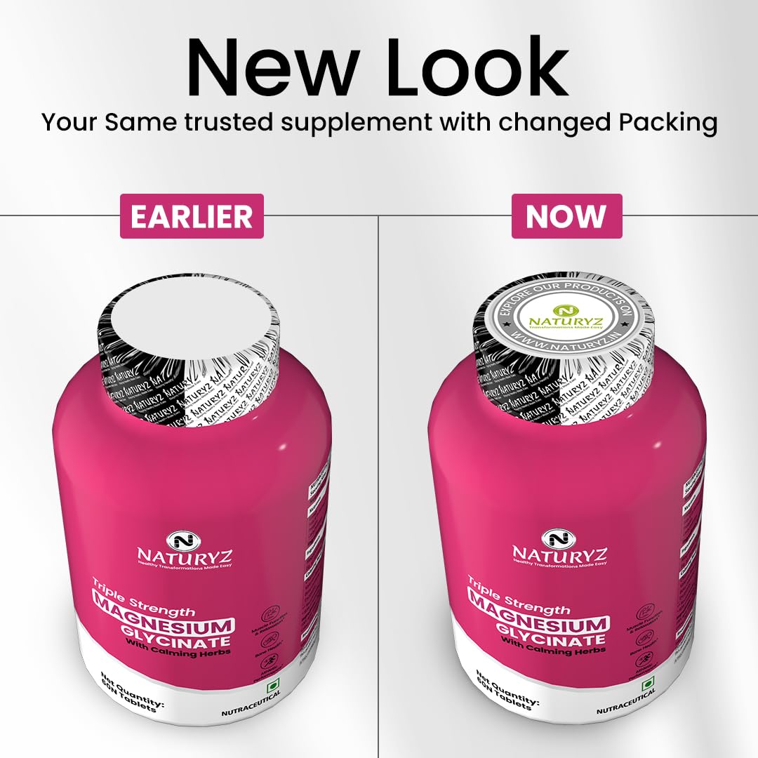 Comparison of NaturaZz supplement packaging before and after a change, on a white background.