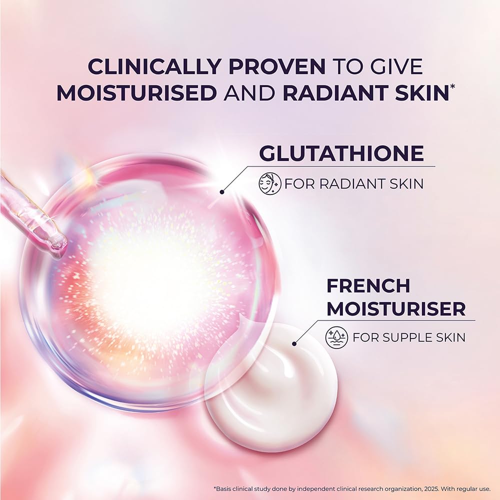 LUX International Smooth & Radiant Bathing Soap 4 x130g, LUXURIOUS BATHING EXPERIENCE, Smooth & Moisturized skin, with Glutathione & French Moisturizer, Improves Skin Texture, White Rose Fragrance