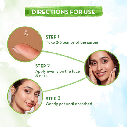 Mamaearth Rice Water Dewy Active Serum with 10% Niacinamide, Rice Water & Hyaluronic Acid - 50 ml | For Glass Skin | Gives Dewy Finish | Brightens Skin | Suits All Skin Types