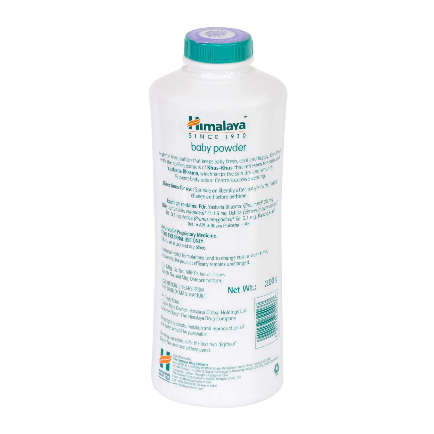 Himalaya Baby Powder 200 Gm, Pack of 1, Multicolour