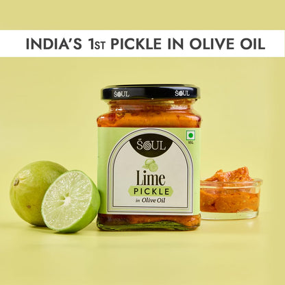 ADF Soul lime pickle | Bursting with spice and tang, crafted in 100% Olive Oil | 275g
