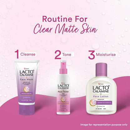 Lacto Calamine Rose Water Toner For Glowing Skin | 120ml | Gulab Jal Face Toner | Rosewater with Aloe Vera & 2% Niacinamide | Cleanses, Hydrates & Moisturises Skin | No Sulphate, Alcohol, & Parabens