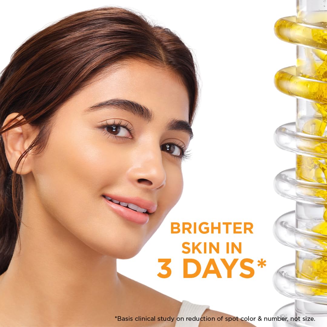 Garnier Skin Naturals, Face Serum, Brightening and Anti-Dark Spots, Bright Complete Vitamin C Booster, 50 ml & Garnier Skin Naturals, Day Cream, Bright Complete, 45 g