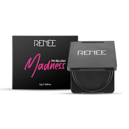 RENEE Madness PH Blush | Instant Unique Pink Payoff | Highly Blendable | Light Weight | Long Lasting | Moisturizing Formula | Enriched With Olive | Macadamia & Shea | Paraben Free & Cruelty Free | 3 Gm