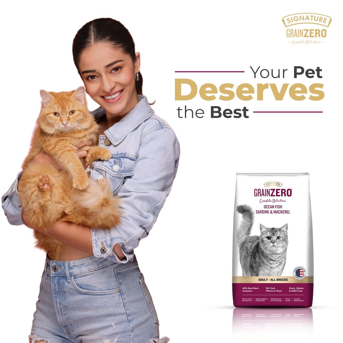 Grain Zero Adult Dry Cat Food 1.2kg | Ocean Fish, Sardine & Mackerel | 48% Fresh Fish Inclusion | Grain-Free & Gluten-Free | Promotes Healthy Skin & Coat | Suitable for All Breeds