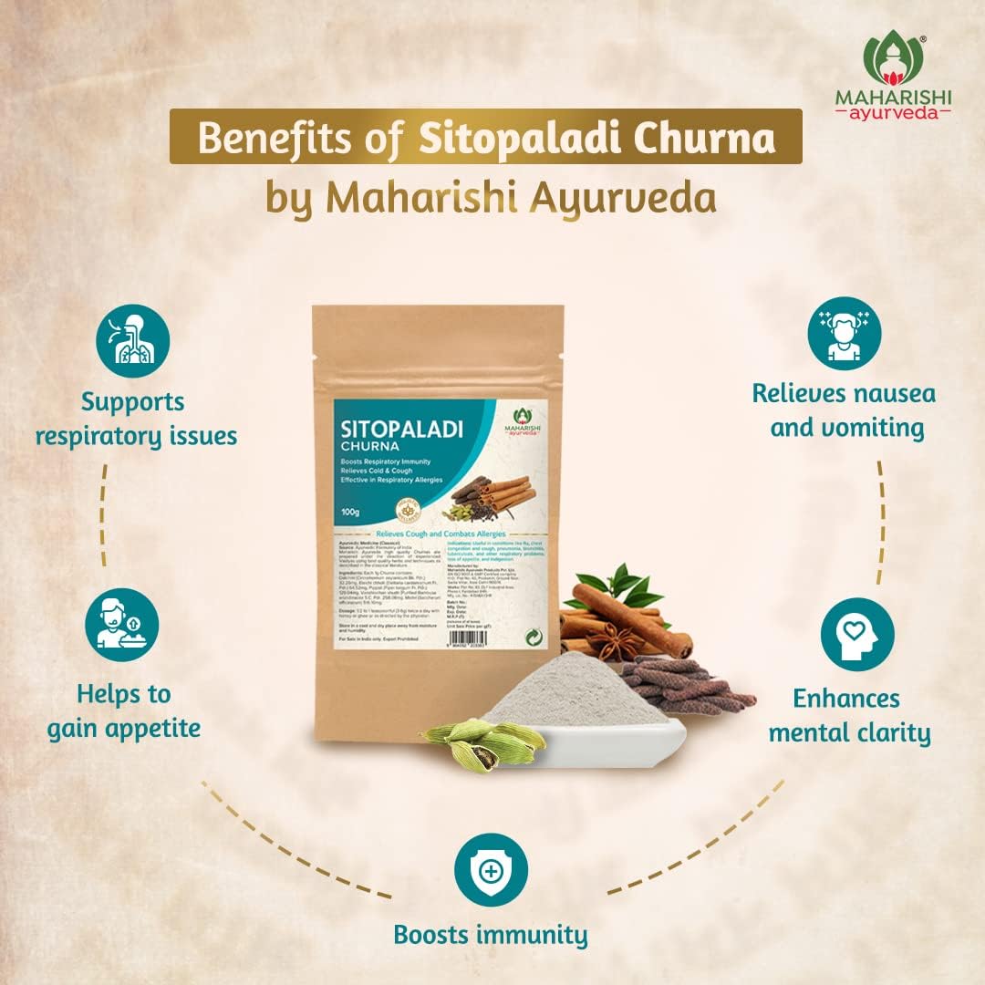 Zephivo Maharishi Ayurveda Sitopaladi Churna 100 gm
