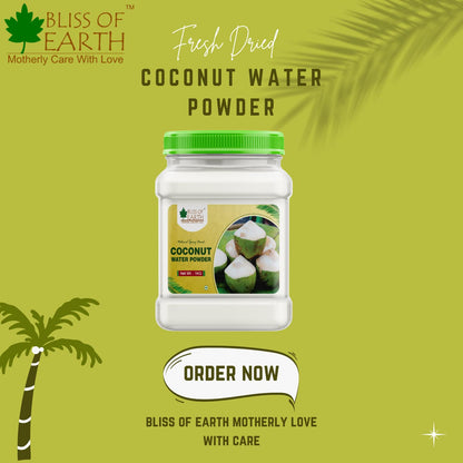 Bliss of Earth 1KG coconut water Powder natural Spray Dried In Sealed Jar