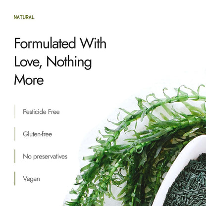 Kapiva Spirulina Capsules |120 Capsule| Contains 60% Protein | Boost Your Immunity | Free from Preservative & Pesticides | Spirulina Tablet