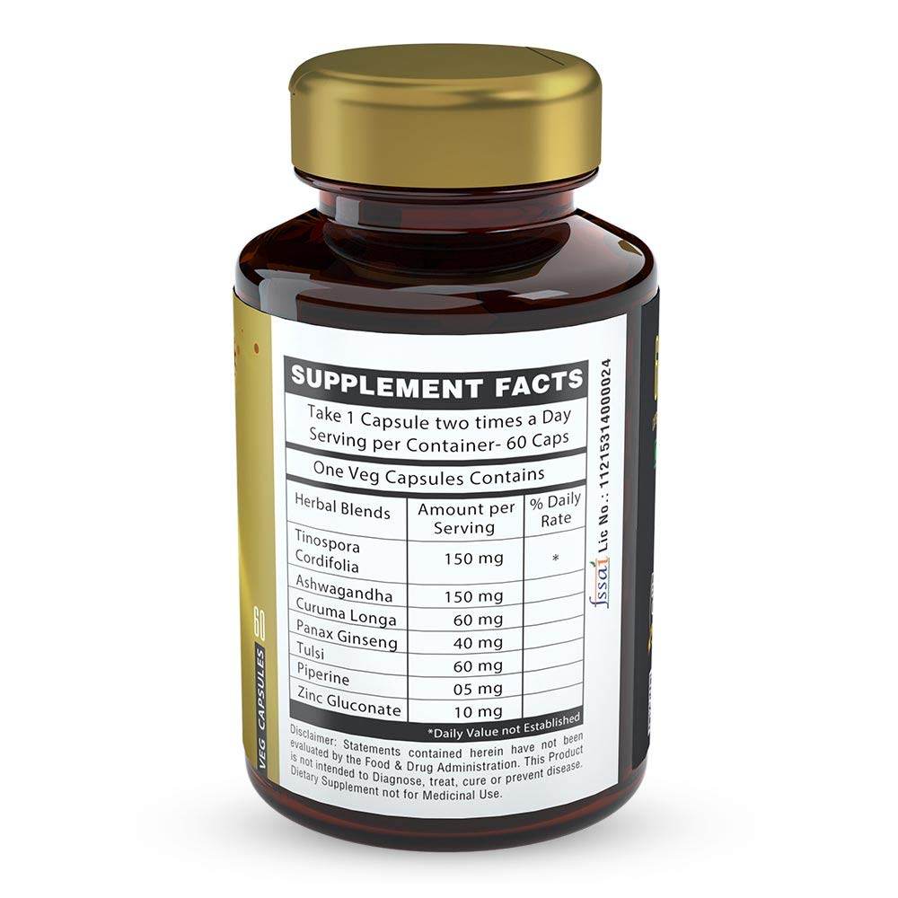 Emun Care Helps to Boost Immunity Antioxidant Support For All Ages Veg Capsules (500mg) - 60 Veg Capsules