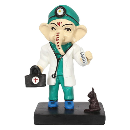Decorative Lord Ganesha Idol in Doctor Avatar