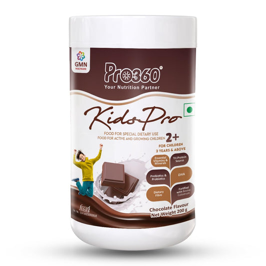 Pro360 Kidspro Protein Powder Child Nutrition & Health Supplement for Growing Children, Improves Growth and Active Strong Kids – 200g (Chocolate Flavor)