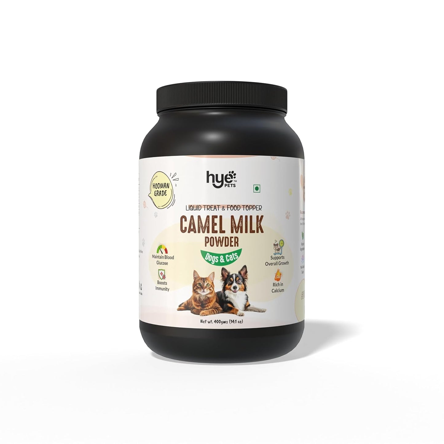 HYE FOODS Pets Supports Overall Body Growth with Camel Milk Powder for Dogs and Cats | 450 Gm