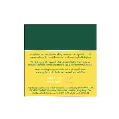 Product label with green and yellow background on a white background