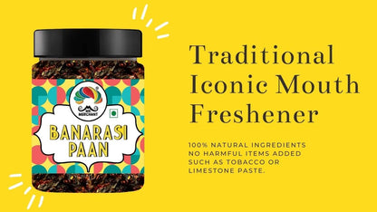 Mr. Merchant Banarasi Meetha Paan Mukhwas, [Mouth Freshener, Digestive, After-Meal Snack] [Jar Pack], 300g
