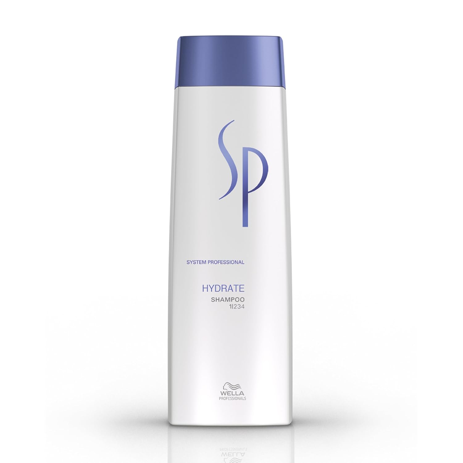 SP Hydrate shampoo bottle on a white background