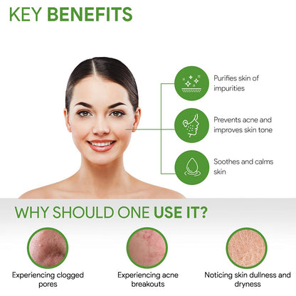 Good Vibes Green Tea Purifying Face Wash, 120 ml Helps Prevent Acne, Dirt Removal Deep Cleansing Natural Antioxidants Formula for All Skin Types, No Parabens & Mineral Oil