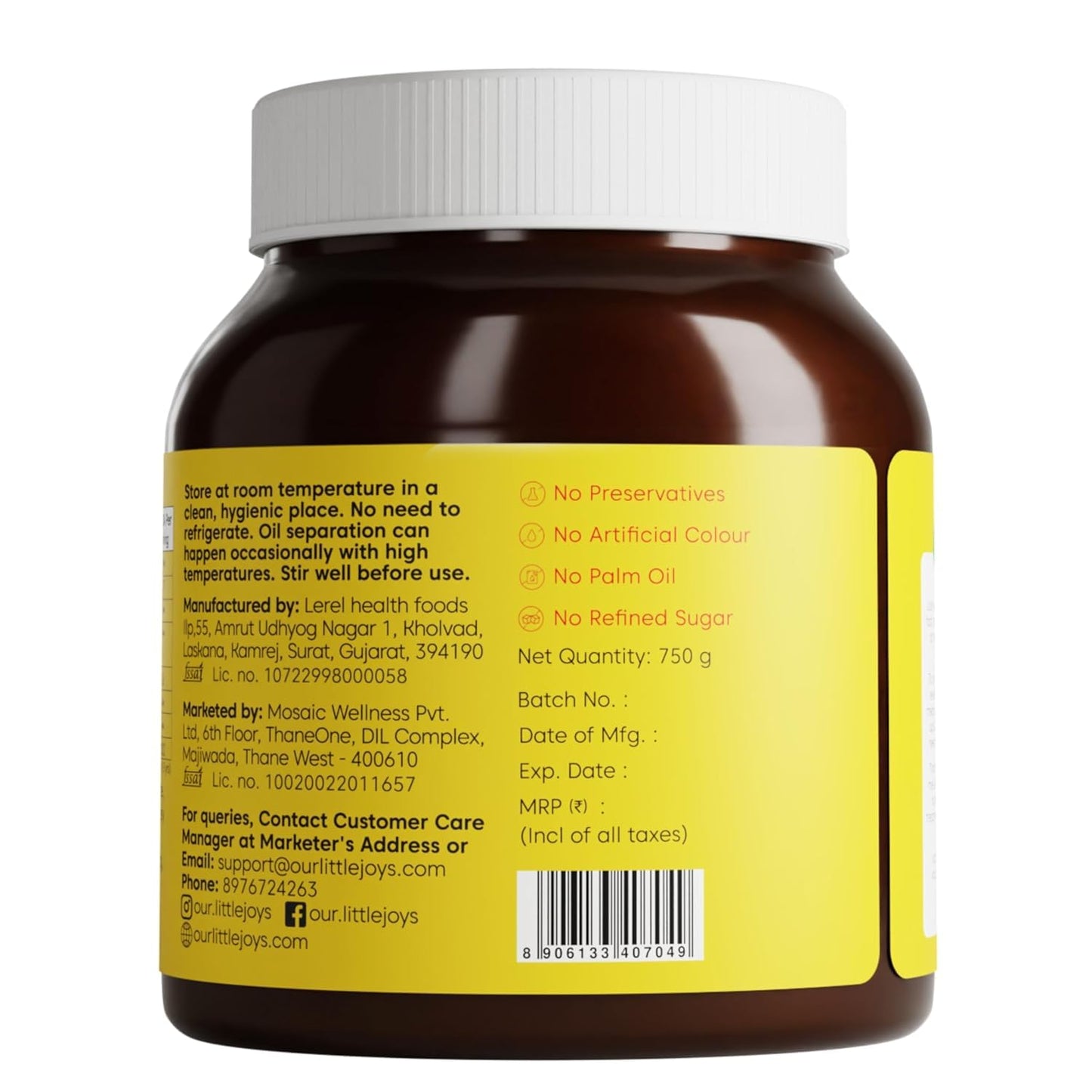 Little Joys Chocolate Spread | Sweetened with Jaggery | With Rich Hazelnut, Cocoa, Ragi & Bajra | No Refined Sugar, No Palm Oil, No Preservatives |