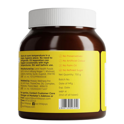 Little Joys Chocolate Spread | Sweetened with Jaggery | With Rich Hazelnut, Cocoa, Ragi & Bajra | No Refined Sugar, No Palm Oil, No Preservatives |