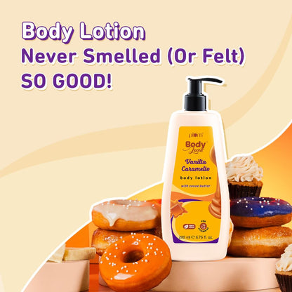 Plum BodyLovin' Vanilla Caramello Body Lotion | Cocoa Butter & Vitamin B5 for Deep Moisturization | Non-Greasy | Soft & Glowing Skin | for Dry to Very Dry Skin | Warm & Cozy Vanilla Fragrance – 200ml | Exclusively Available on Amazon