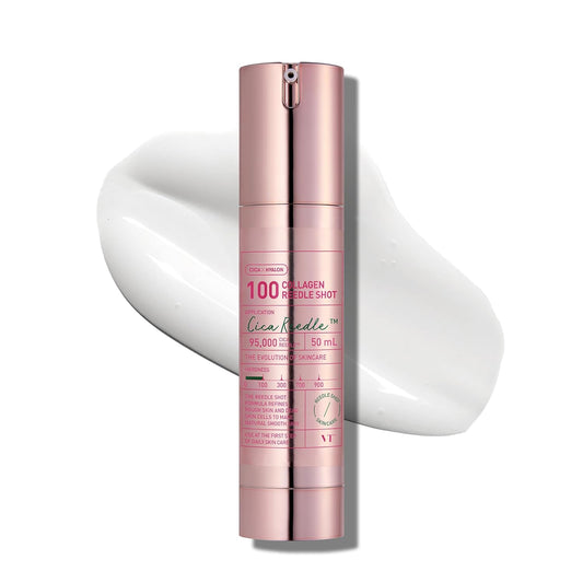 VT COSMETICS Collagen Reedle Shot 100 – Korean Skincare Micro-Spicule Ampoule with Collagen for Hydration Support, Skin Elasticity Care, Smooth Texture and Lightweight Absorbing Serum | 50ml