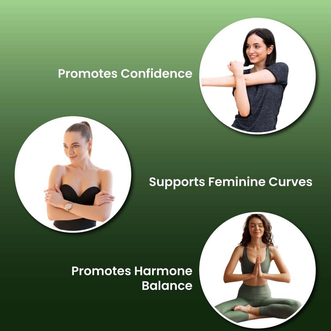 ZEROHARM Narie Boomup Capsules For Women| 60 Caps With Shatavari, Fenugreek & 4 More Ingredients To Support B-Care | Feel Healthy & Fuller Volume |Embrace Your Natural Beauty With This Powerful Blend