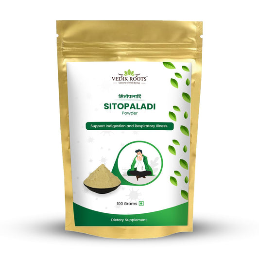 Ayurvedic Sitopaladi Churna Powder Respiratory Support For Cough Cold, Sore Throat & Digestive Wellness | Useful In All Types Of Cough (Pack of 1,100 grams)