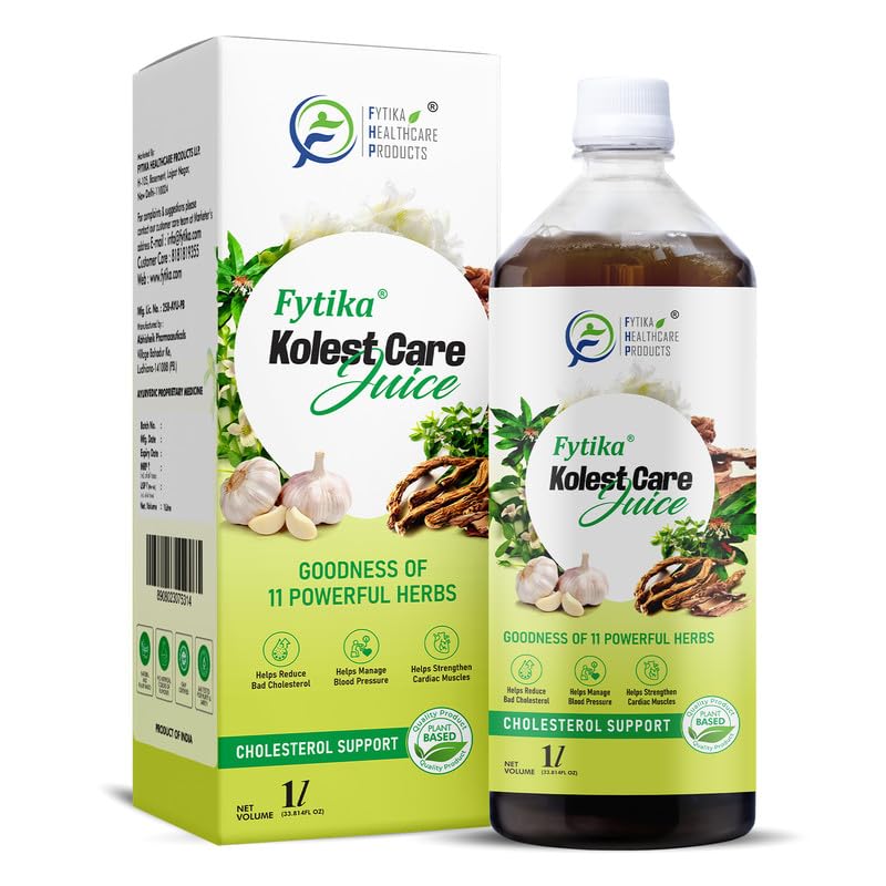 Fytika Kolest Care Juice packaging and bottle on a white background
