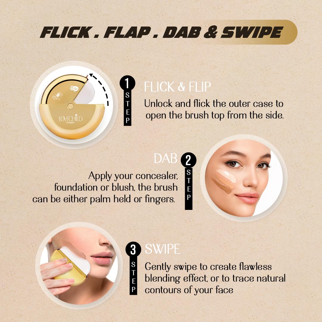 LoveChild Masaba Swipe Right Foundation Brush, 15g