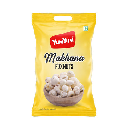 Yum Yum High Protein Makhana (Foxnut) 200 g, Phool Makhana for Prasadam, Healthy Snacking, Fasting