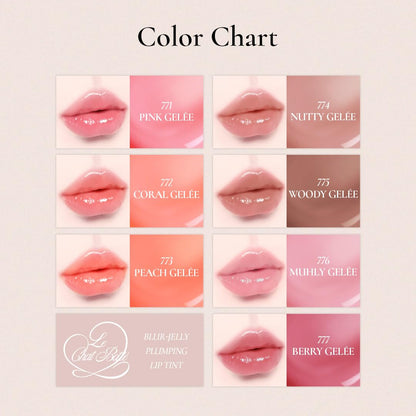DINTO Blur-Jelly Plumping Lip Tint (775 Woody Gelée, 3.5g) Korean Hydrating Water-Based Jelly Tint with Mild Plumping Effect, Non-Sticky, Long-Lasting Glossy Lip Stain, Vegan & Cruelty-Free