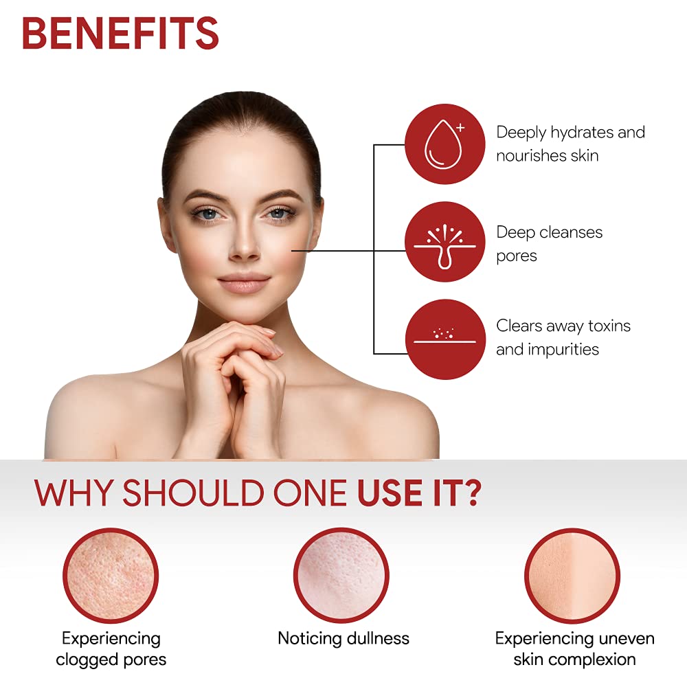 Good Vibes Rosehip Deep Cleansing Face Wash, 120 ml Naturally Controls Excess Sebum & Acne, Moisturizing Skin Softening Formula for All Skin Types, No Parabens & Mineral Oil