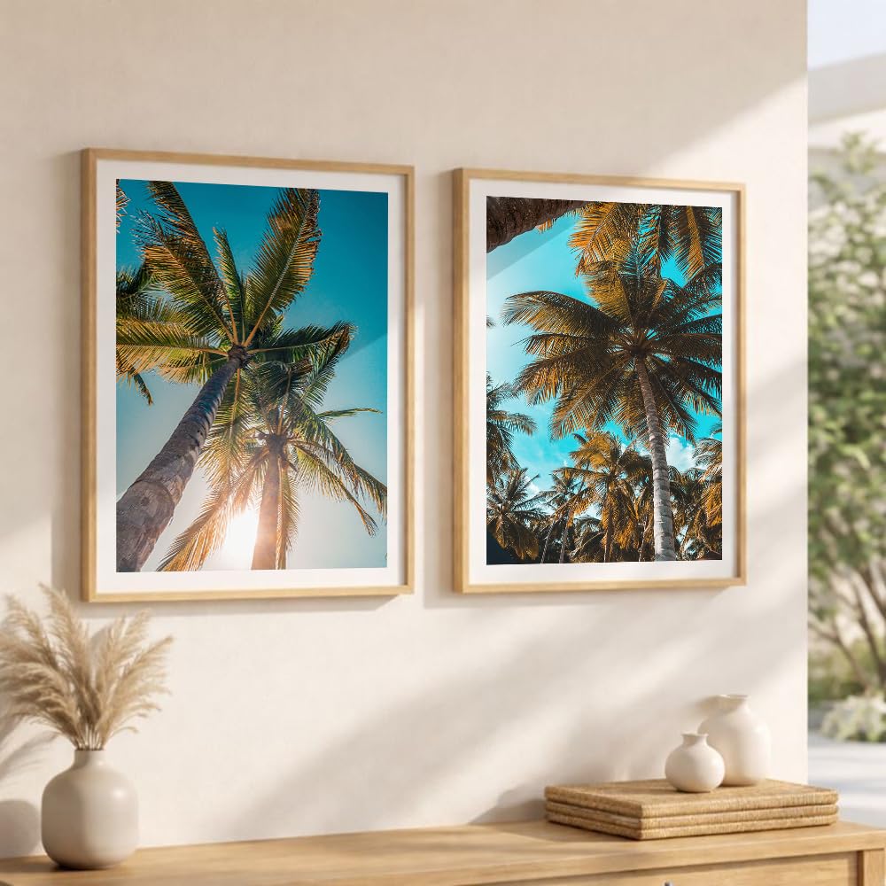 Set of 2 wall art paintings for living room & wall painting for bedroom wall decor - (10x13 Inch framed poster, Paintings for home decor)