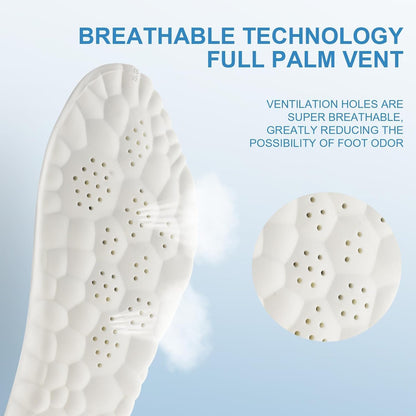 Purastep Memory Foam Shoe Insole, Shock Absorption Sports Inserts Anti-Slip Cropable Insoles Arch Support Orthotic Insoles Soft Elastic Insoles for Men Women | UK 7-8 | 1 Pair