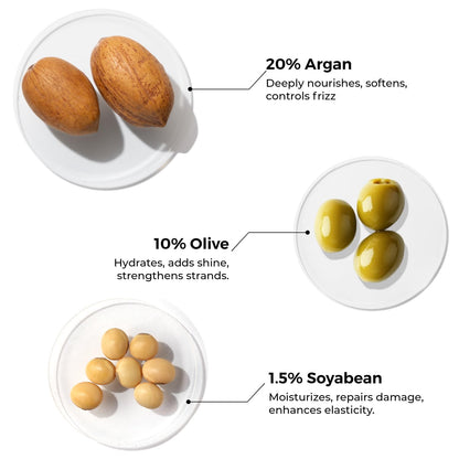 Brillare Argan Hair Oil, with the Goodness of Olive oil & Sunflower Oil, for Dry & Frizzy Hairs