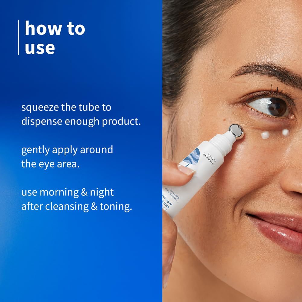 Plum Rice Water & Niacinamide 3% Under-Eye Crème 15g | With Peptides Ceramides & Caffeine